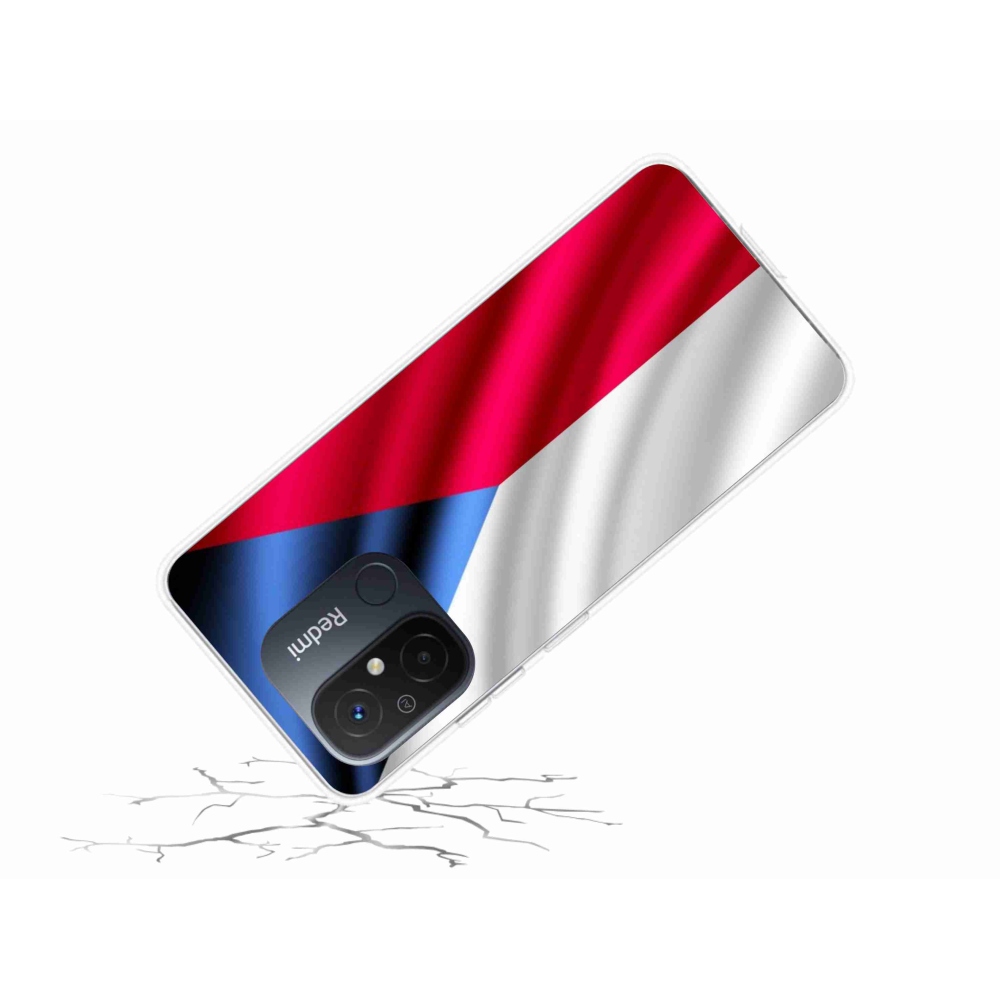 Gelový kryt mmCase na mobil Xiaomi Redmi 12C - česká vlajka