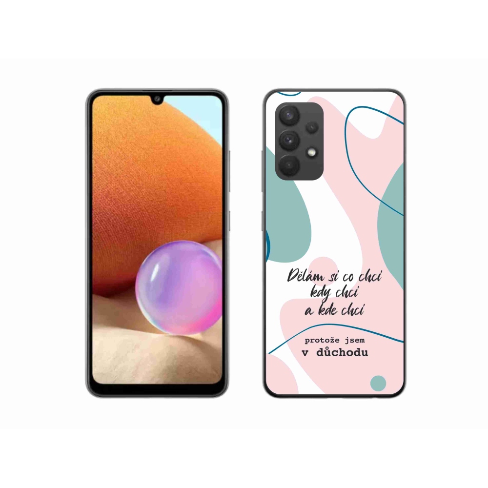 Gelový kryt mmCase na Samsung Galaxy A32 4G - vtipný text 10 bílé pozadí