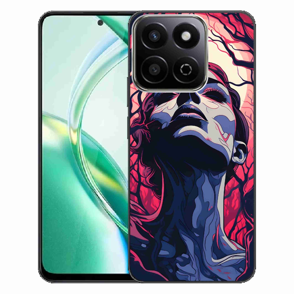 Gelový kryt mmCase na Honor 200 Smart 5G - abstraktní obličej