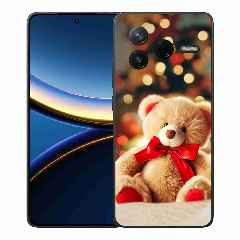 Gelový kryt mmCase na Xiaomi Poco F7 Pro - plyšový medvídek