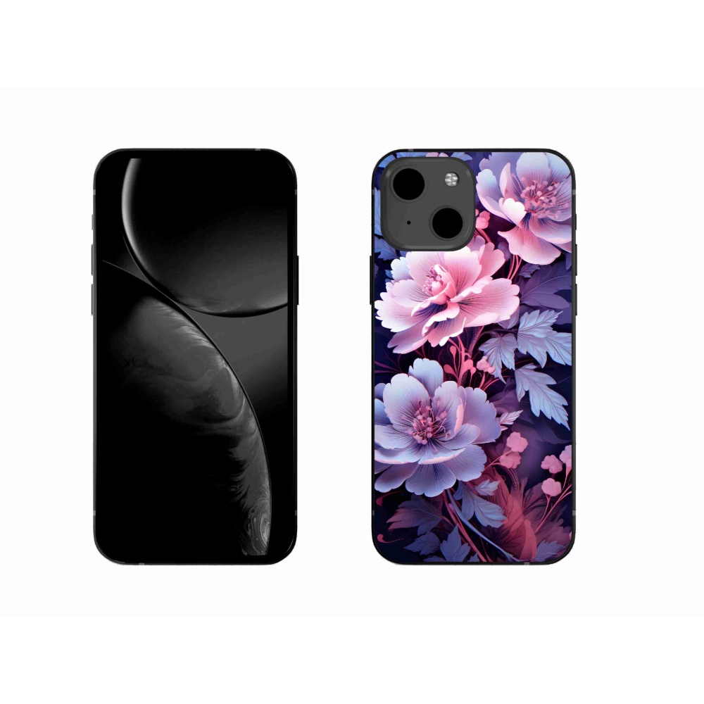 Gelový kryt mmCase na iPhone 13 - květiny 11