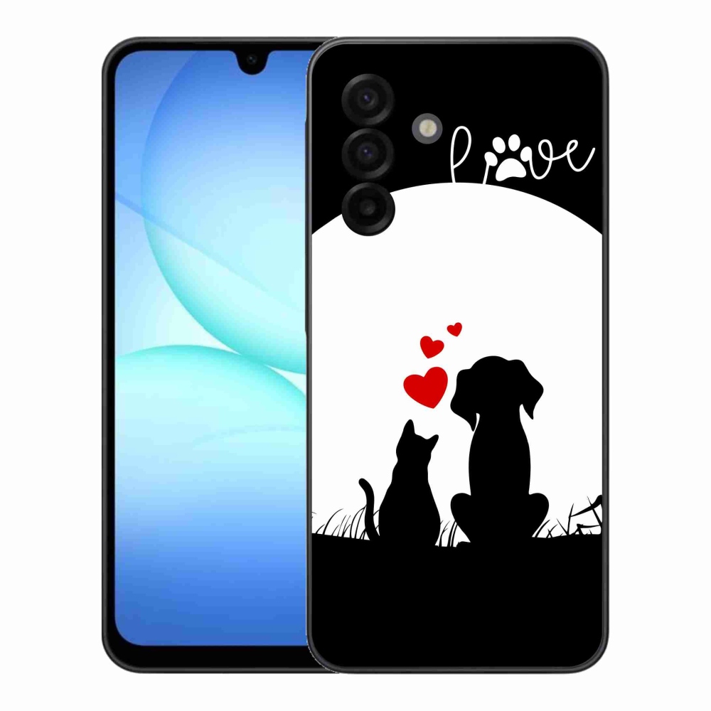 Gelový kryt mmCase na Samsung Galaxy A17 4G/5G - zvířecí láska
