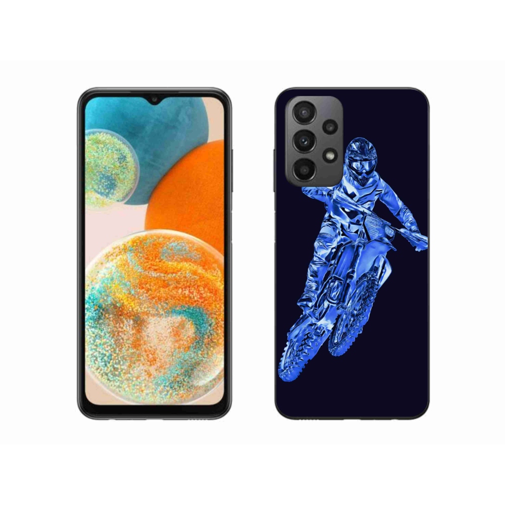 Gelový kryt mmCase na Samsung Galaxy A23 4G/5G - motocross 1