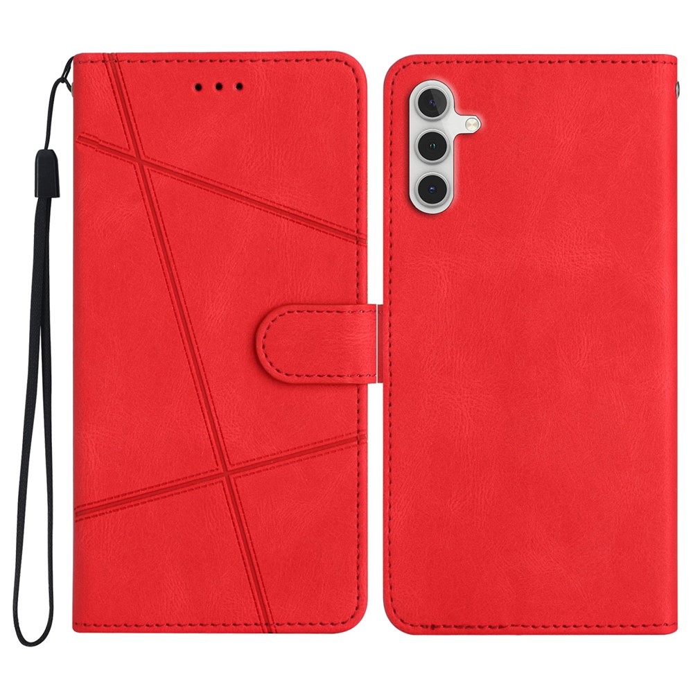 Line knížkové pouzdro na Samsung Galaxy S25 FE - červené