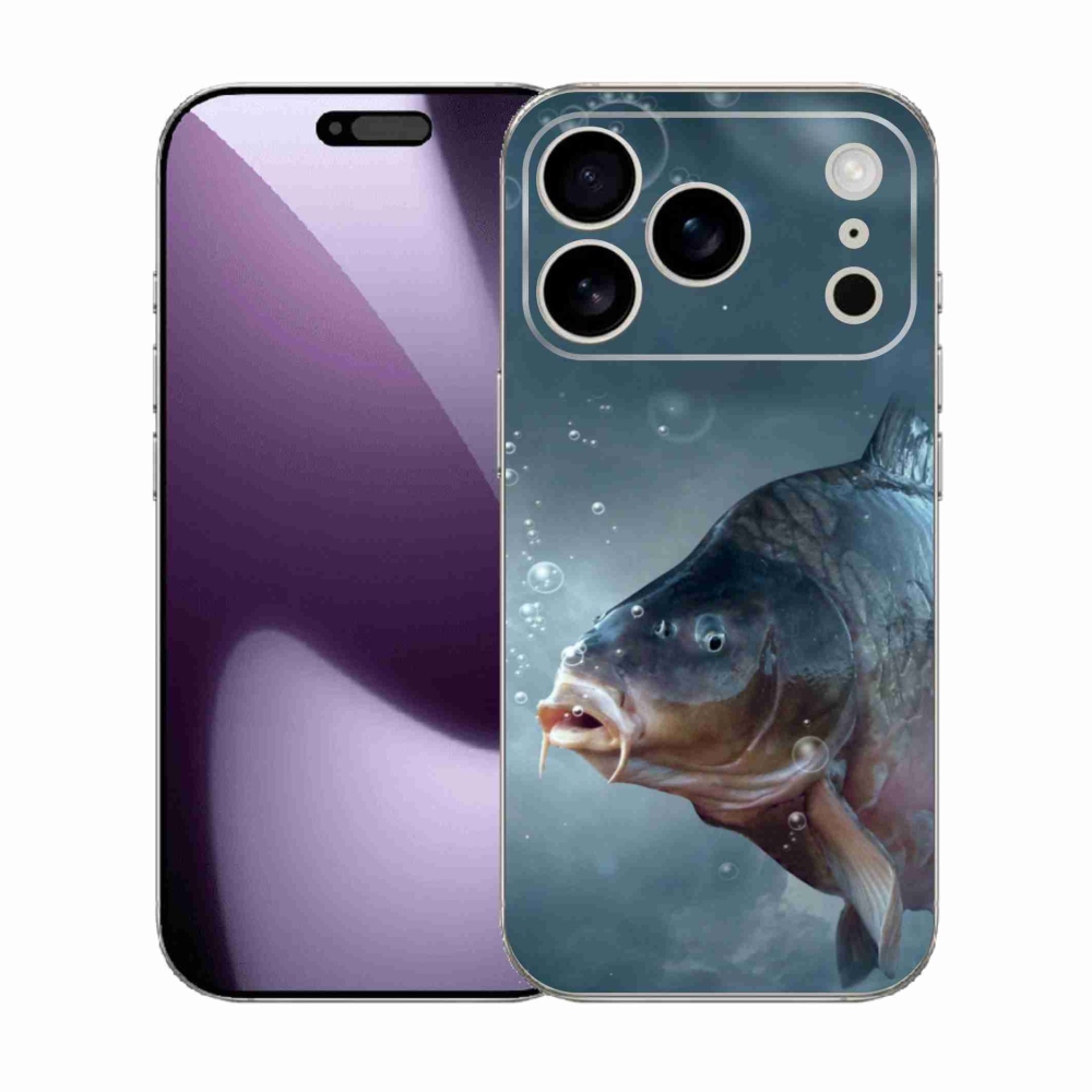 Gelový kryt mmCase na iPhone 17 Pro - kapr a bublinky