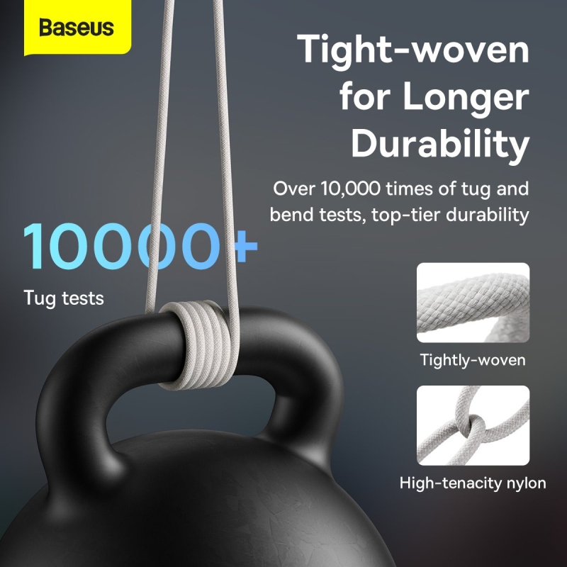 Baseus Dynamic Series Fast Charging Datový Kabel USB-A - USB-C 100W 2m White