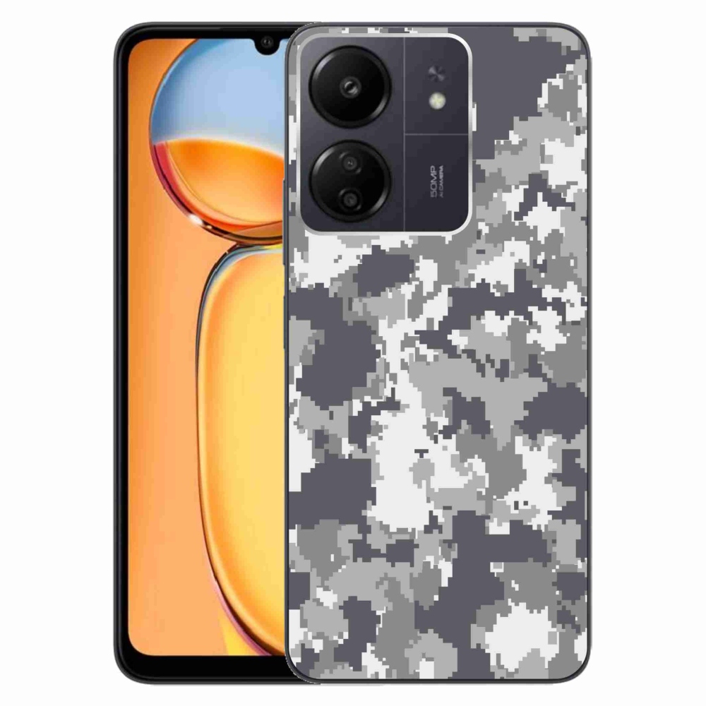 Gelový kryt mmCase na Xiaomi Poco C65/Redmi 13C - maskáčový vzor 2
