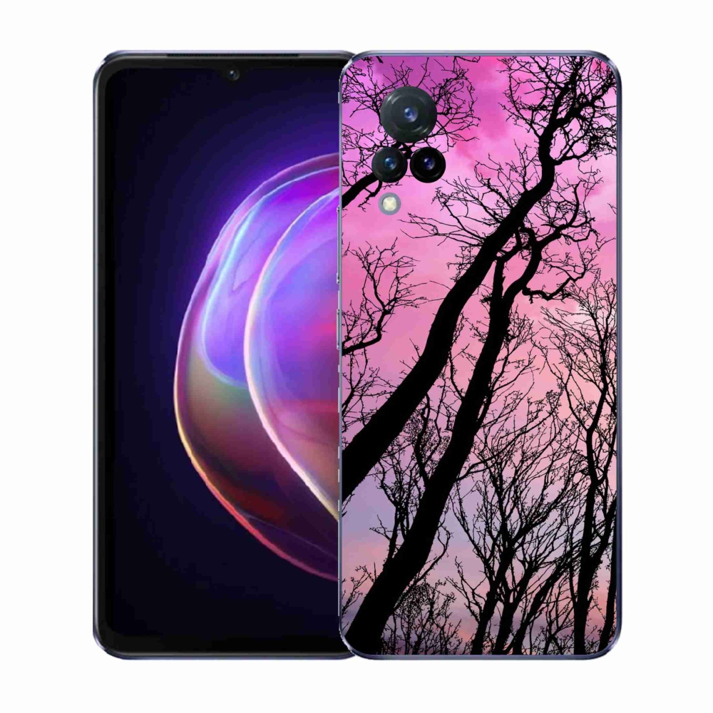Gelový kryt mmCase na Vivo V21 4G/5G - opadané stromy
