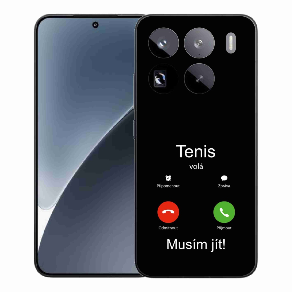 Gelový kryt mmCase na Xiaomi 15 Pro - tenis volá černé pozadí