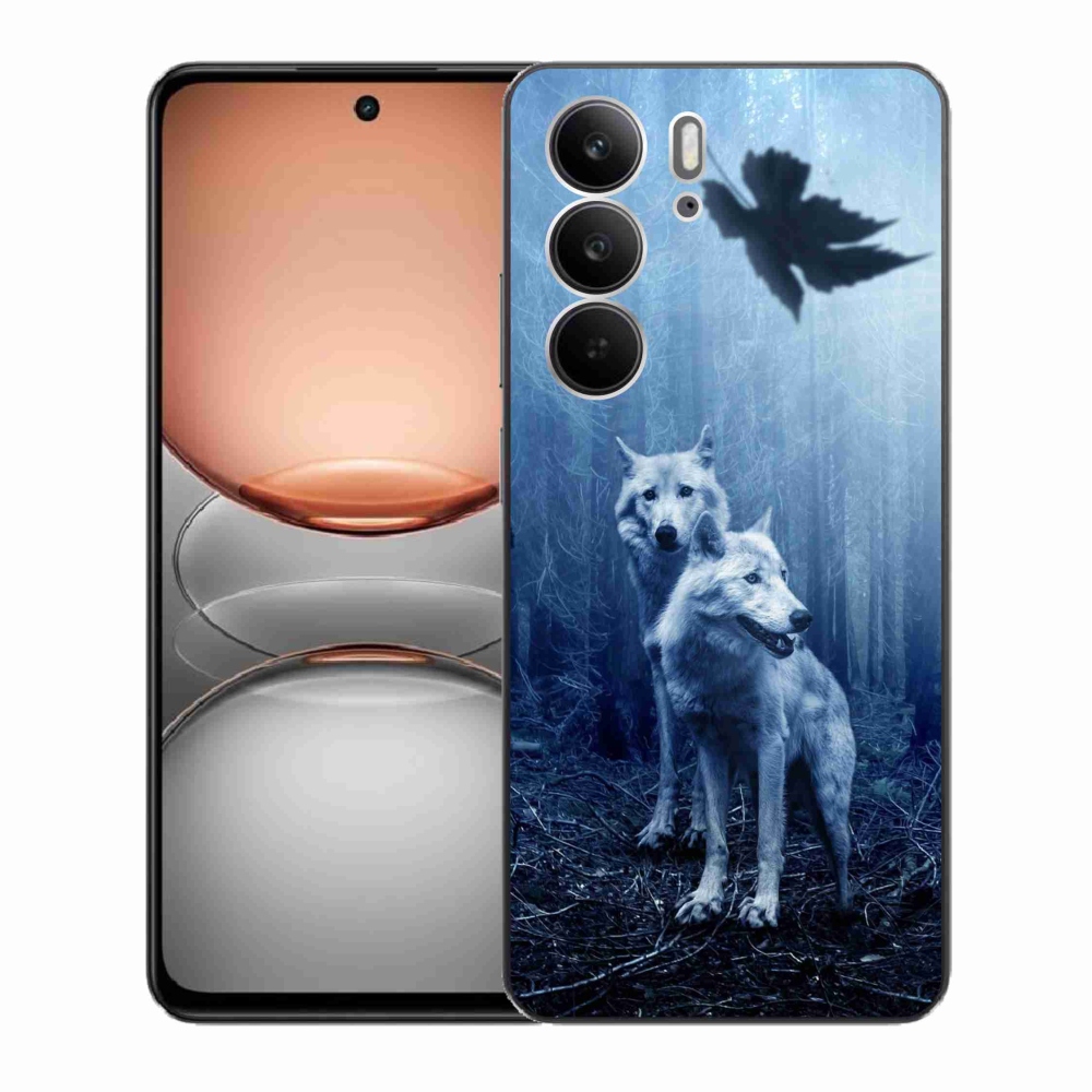 Gelový kryt mmCase na Realme C75 - vlci v lese