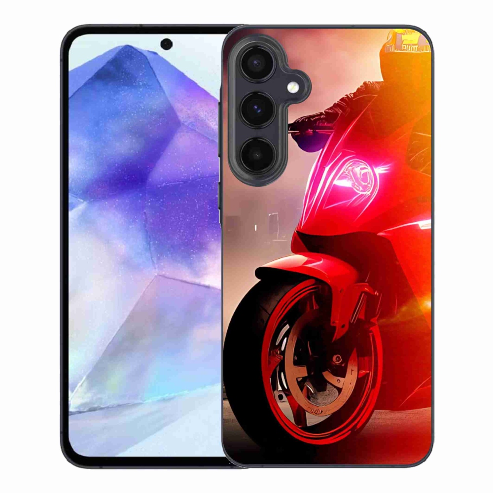Gelový kryt mmCase na Samsung Galaxy A55 5G - motorka