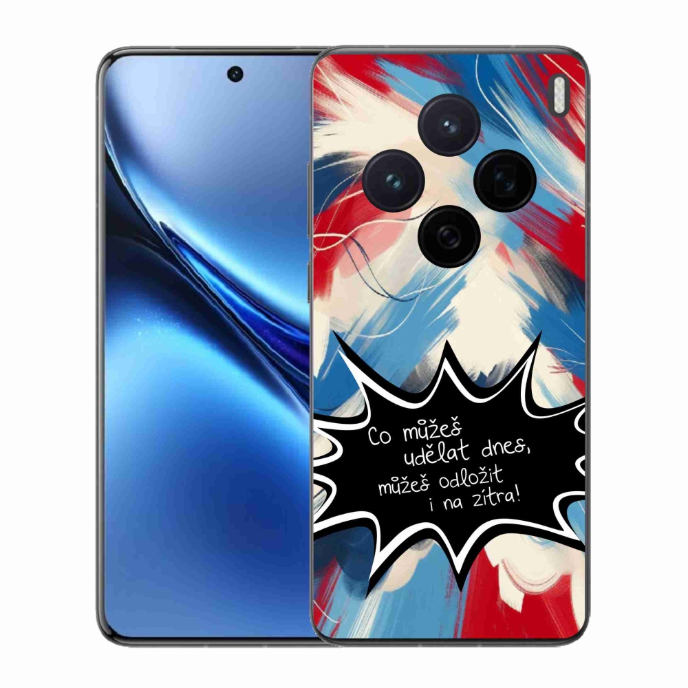 Gelový kryt mmCase na Vivo X200 5G - vtipný text 9 černé pozadí