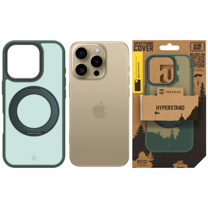 Tactical MagForce Hyperstand Kryt pro Apple iPhone 16 Pro Forest Green