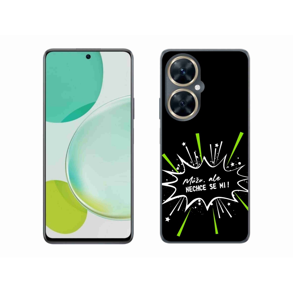 Gelový kryt mmCase na Huawei Nova 11i - vtipný text 11 černé pozadí