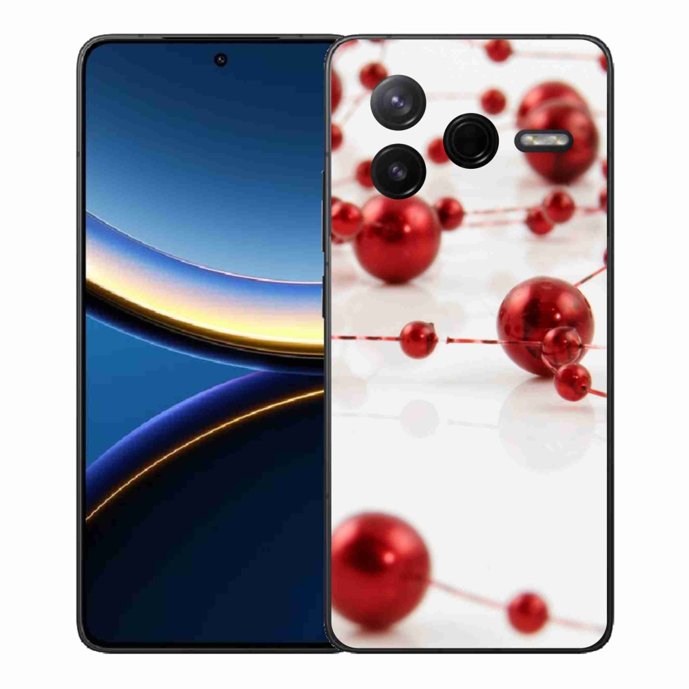 Gelový kryt mmCase na Xiaomi Poco F7 Pro - vánoční řetěz