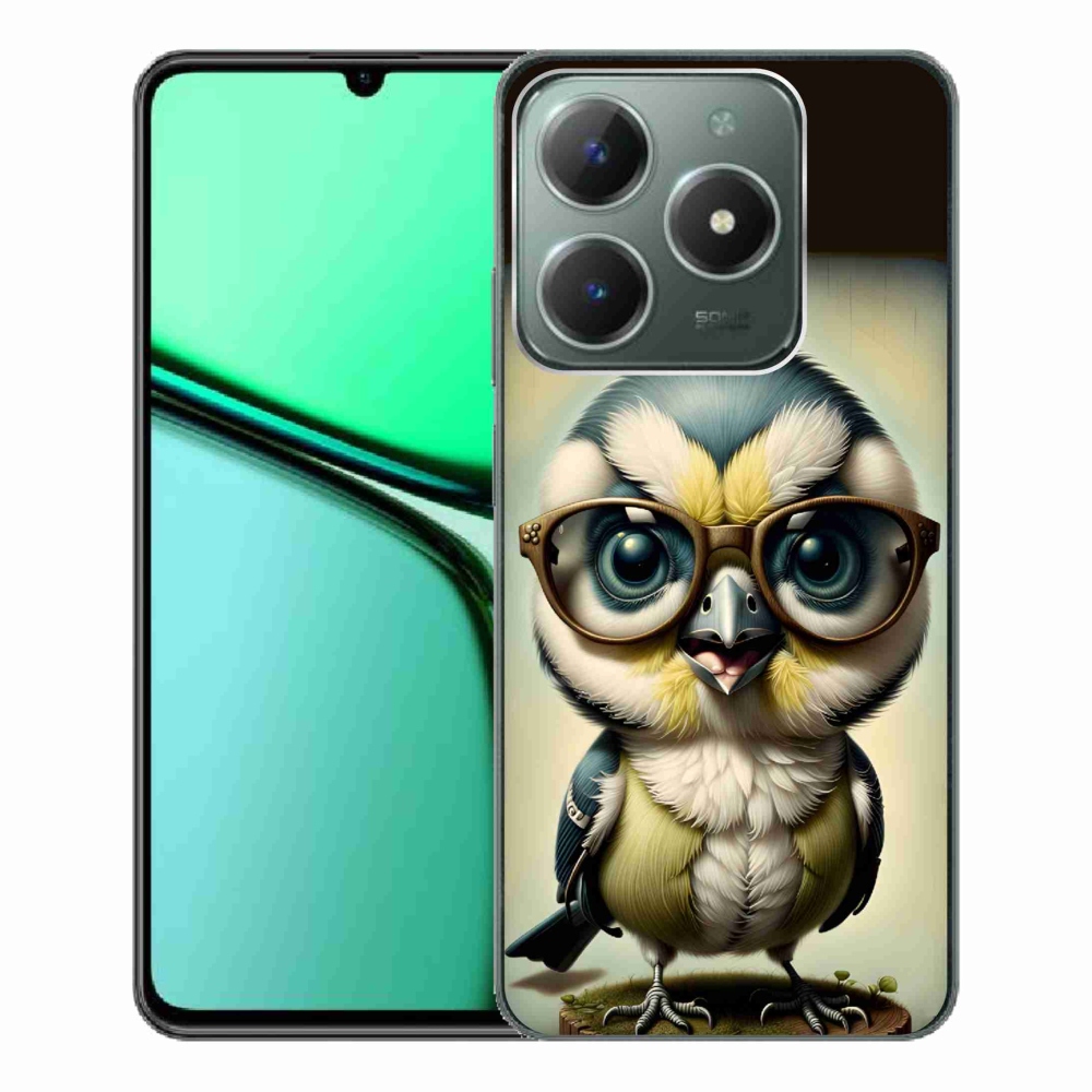 Gelový kryt mmCase na Realme C61 - mládě s brýlemi