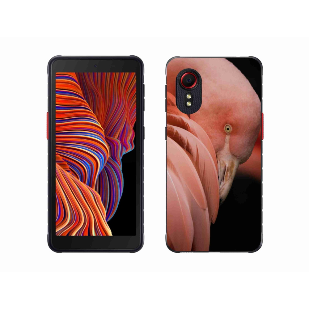Gelový kryt mmCase na Samsung Galaxy Xcover 5 - plameňák 3