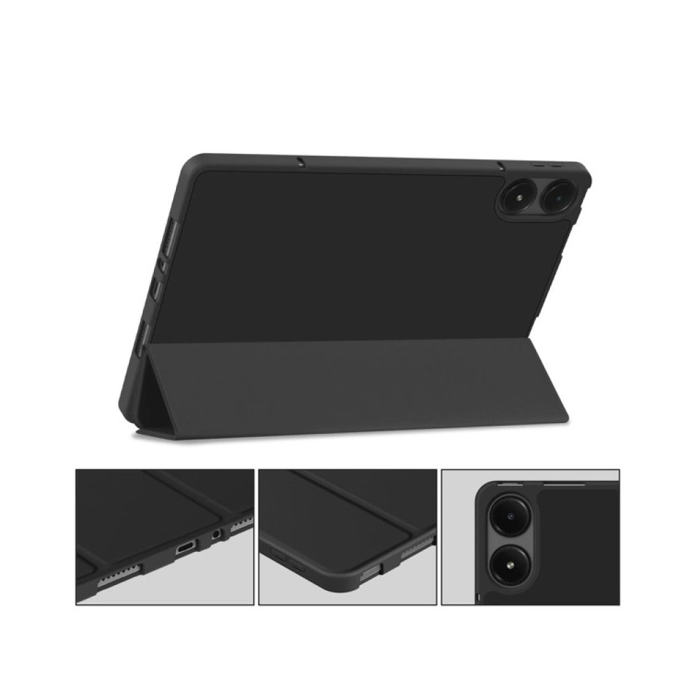 Tech chytré zavírací pouzdro na Xiaomi Redmi Pad Pro 4G/5G - černé