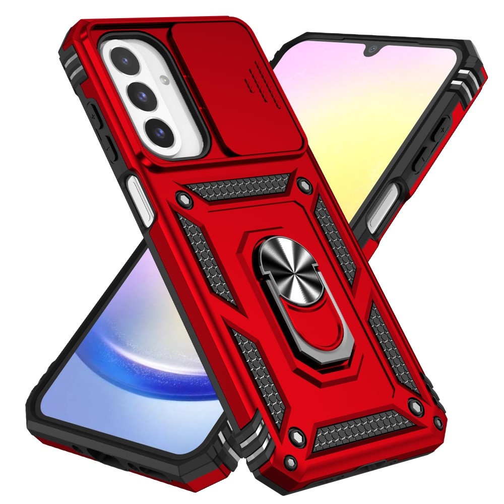 Ring odolný kryt na Samsung Galaxy A26 5G - červený