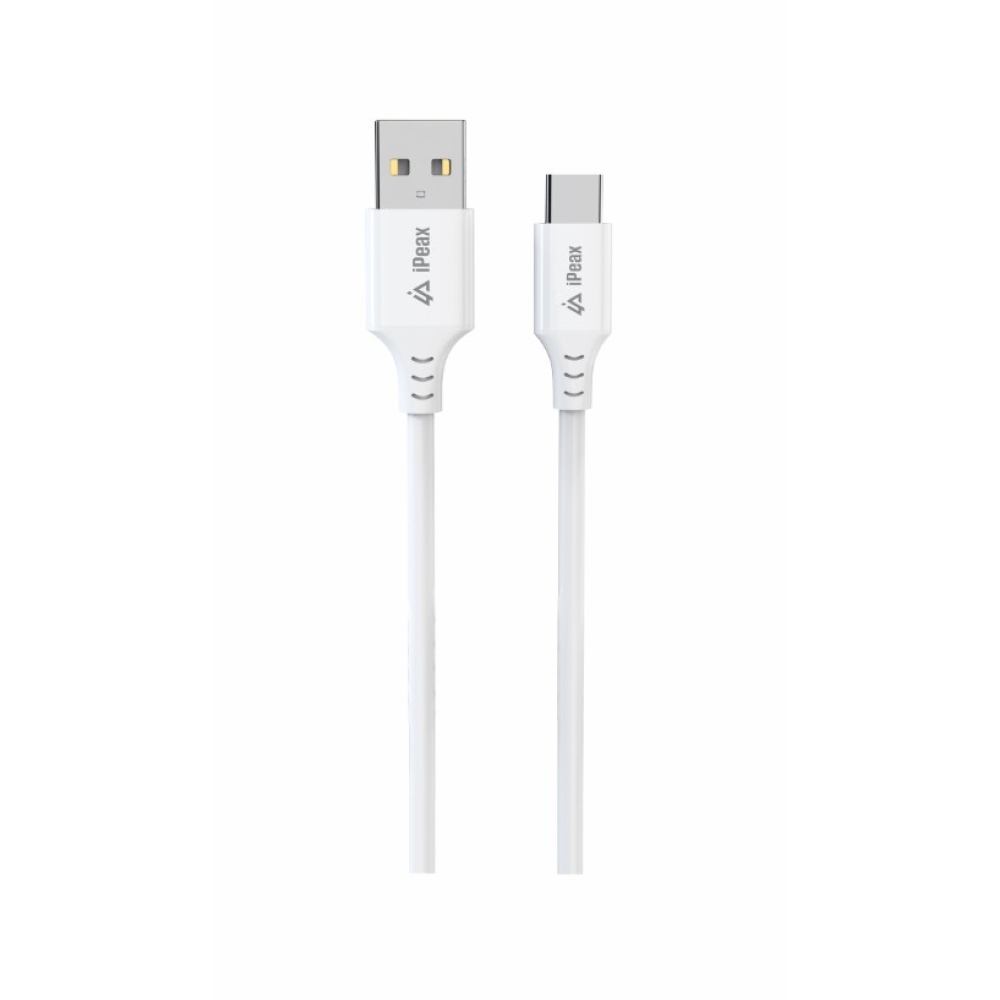 iPEAX TPU kabel USB-A / USB-C 1,5M, USB 2.0 - bílý