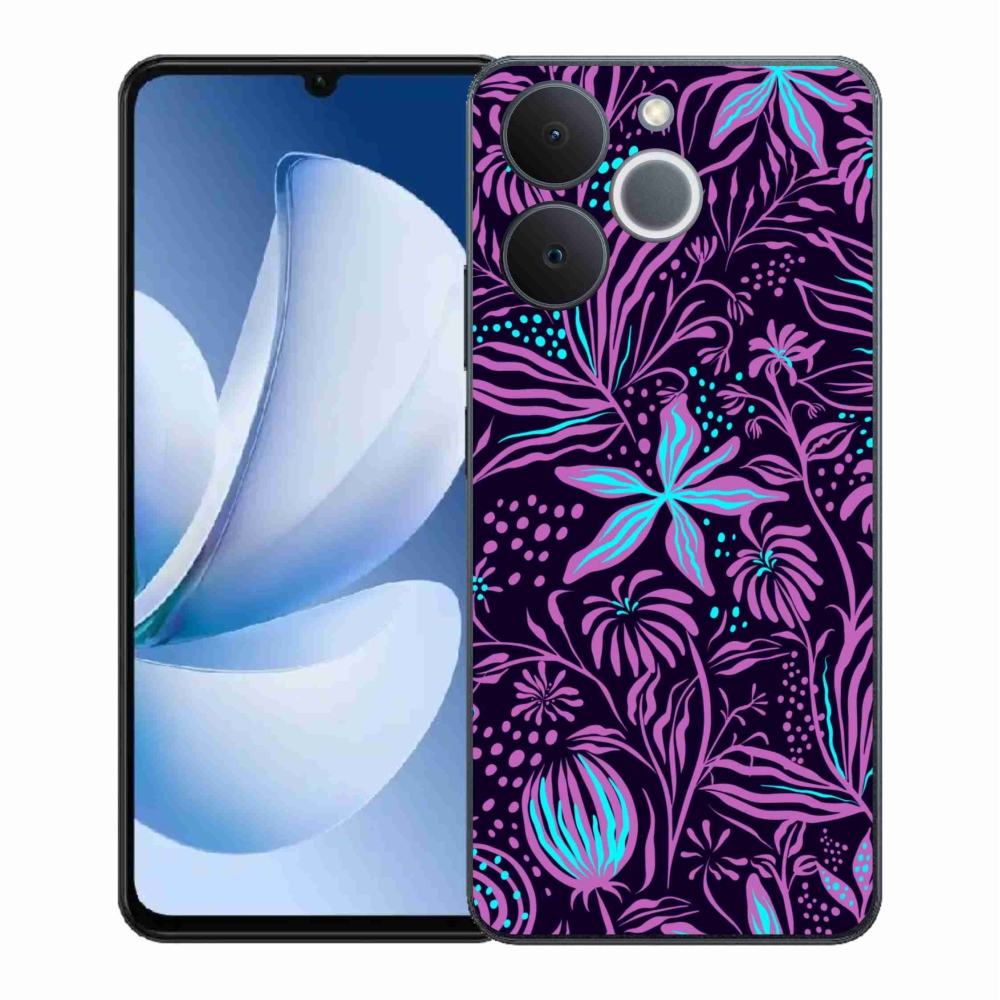 Gelový kryt mmCase na Realme Note 70T - květiny 2