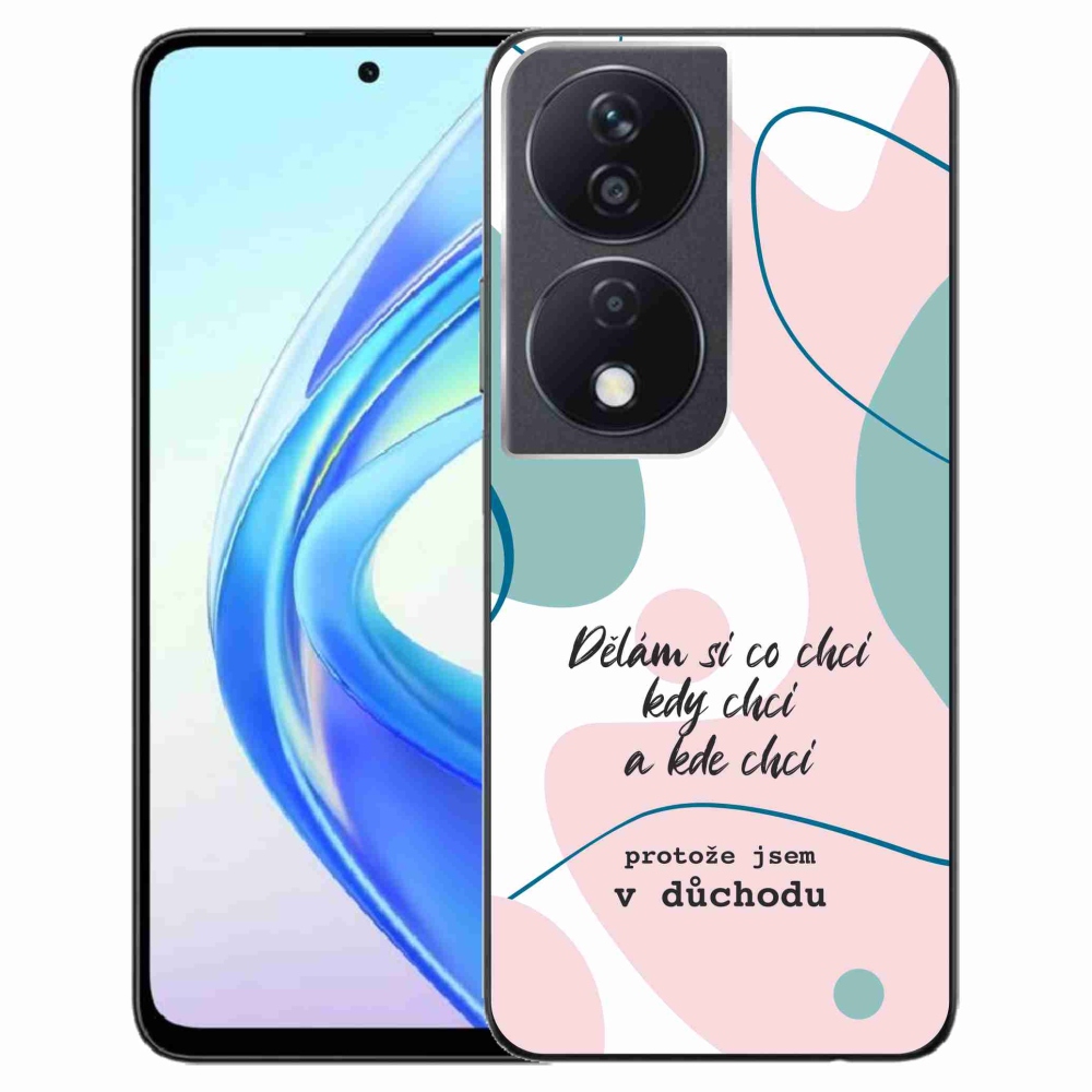 Gelový kryt mmCase na Honor X7b/Honor 90 Smart - vtipný text 10 bílé pozadí