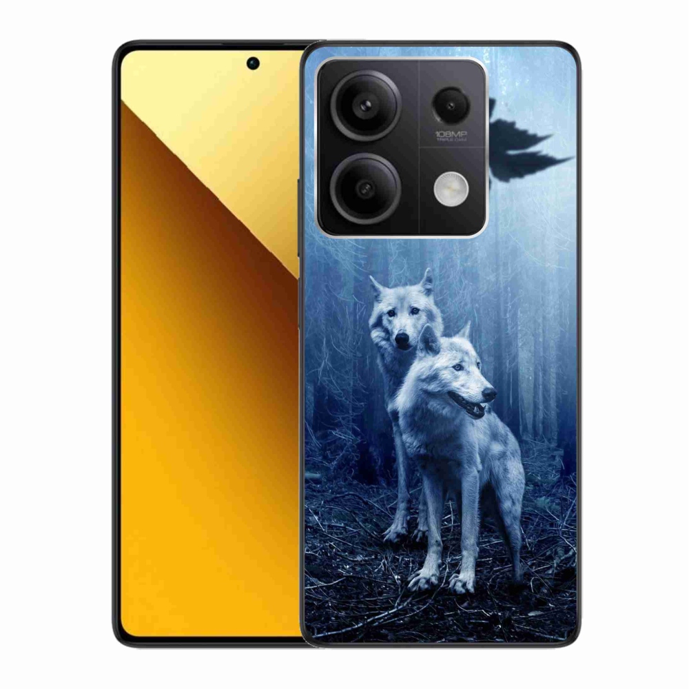 Gelový kryt mmCase na Xiaomi Redmi Note 13 5G - vlci v lese