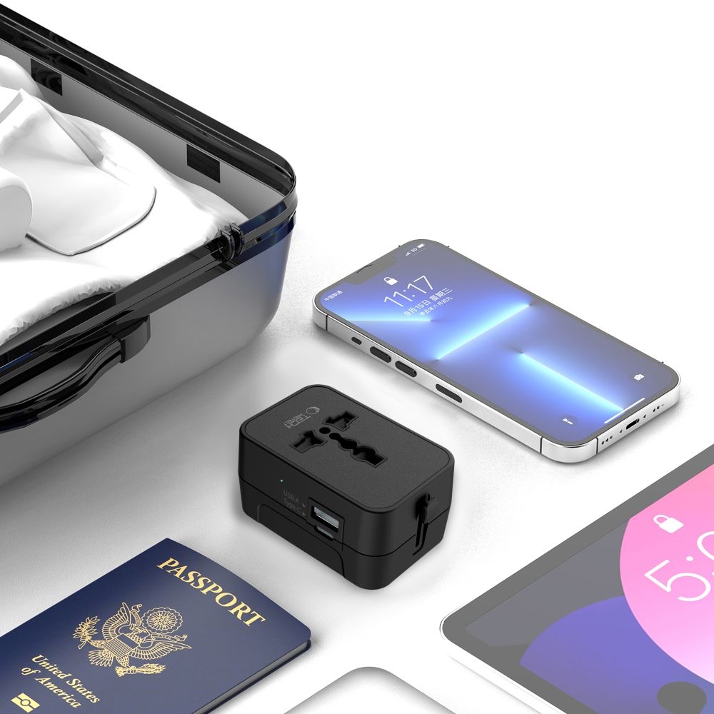 Tech-Protect TA300 univerzální cestovní adaptér EU / UK / US / AU