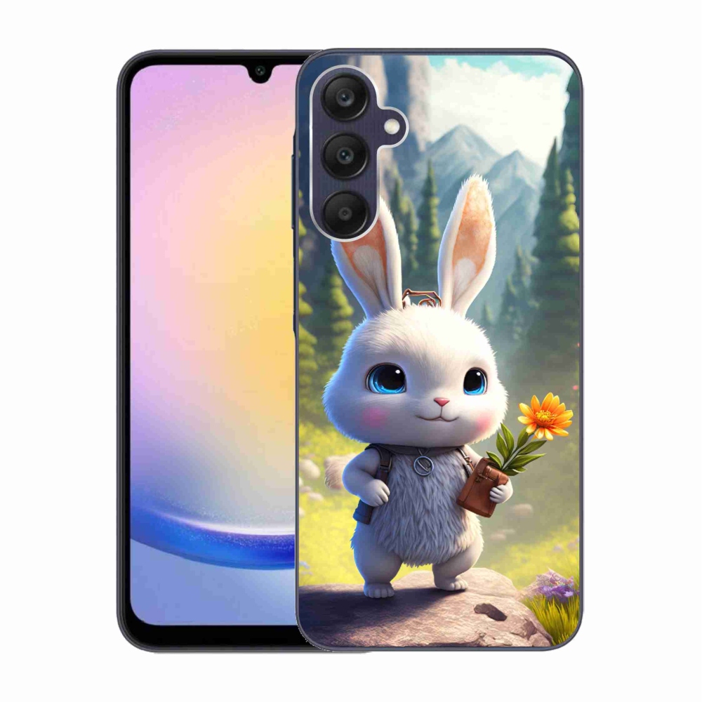 Gelový kryt mmCase na Samsung Galaxy A25 5G - roztomilý králíček