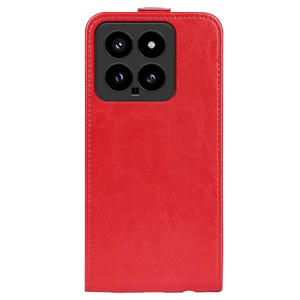 Vertical knížkové pouzdro na Xiaomi 14 - červené