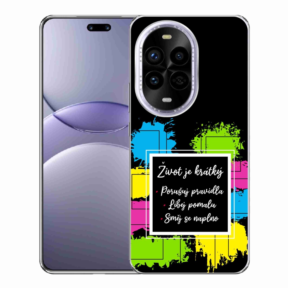 Gelový kryt mmCase na Huawei Nova 13 Pro 5G - citát 5 černé pozadí