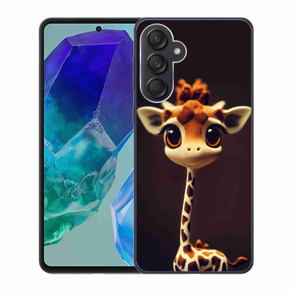 Gelový kryt mmCase na Samsung Galaxy M55 5G - malá žirafa