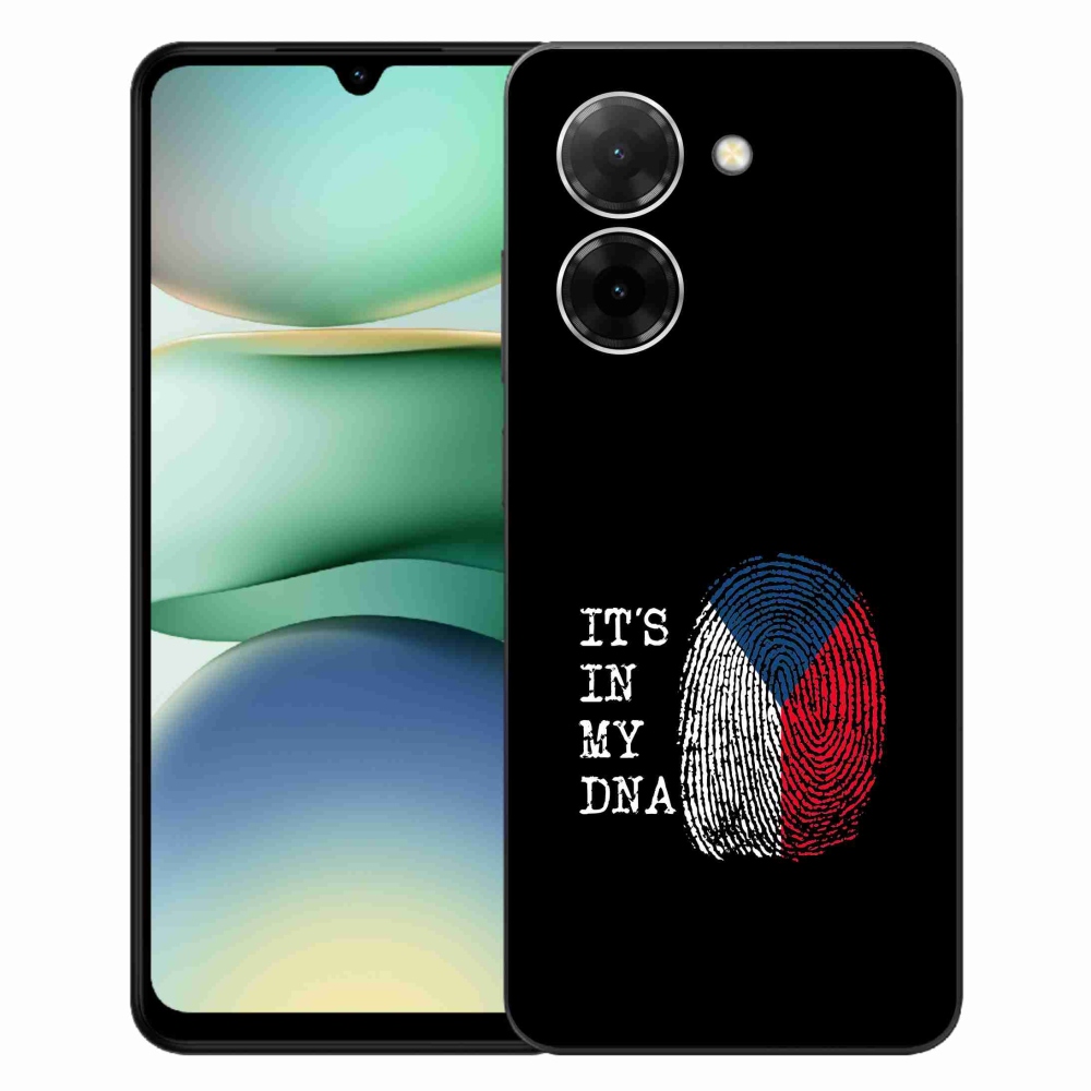 Gelový kryt mmCase na Xiaomi Redmi A5 (171.7x77.8x8.3mm) - vlajka otisk prstu černé pozadí