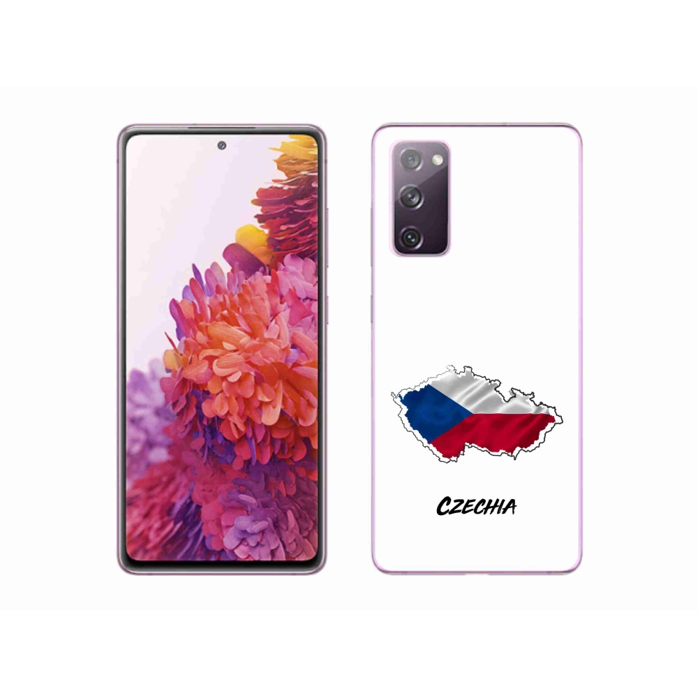 Gelový kryt mmCase na Samsung Galaxy S20 FE - Czechia bílé pozadí