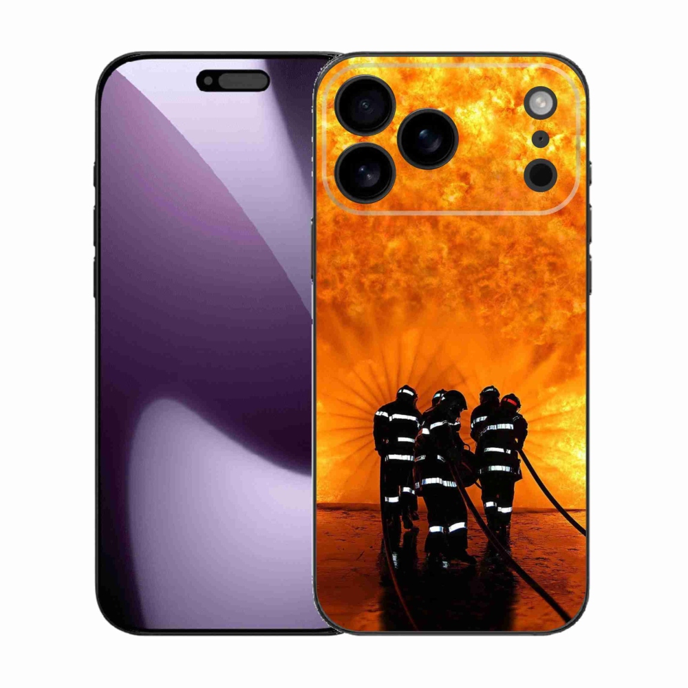 Gelový kryt mmCase na iPhone 17 Pro Max - požár