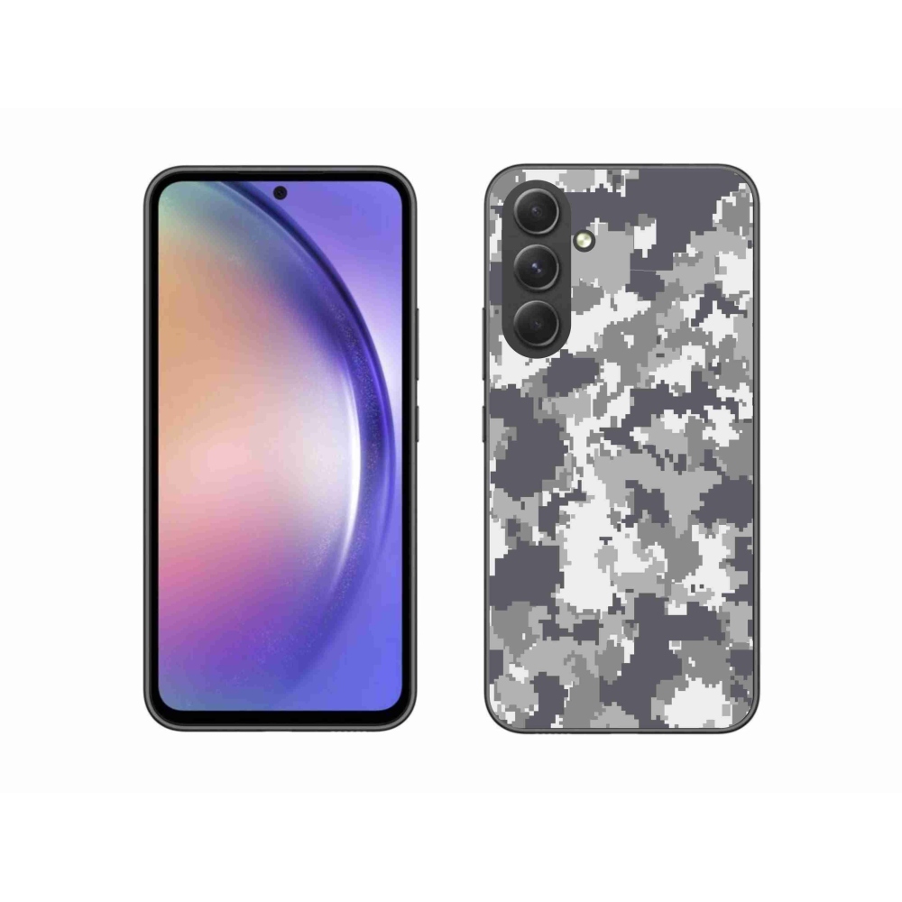 Gelový kryt mmCase na Samsung Galaxy A54 5G - maskáčový vzor 2