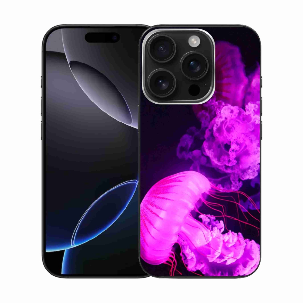 Gelový kryt mmCase na iPhone 16 Pro - medúza 1
