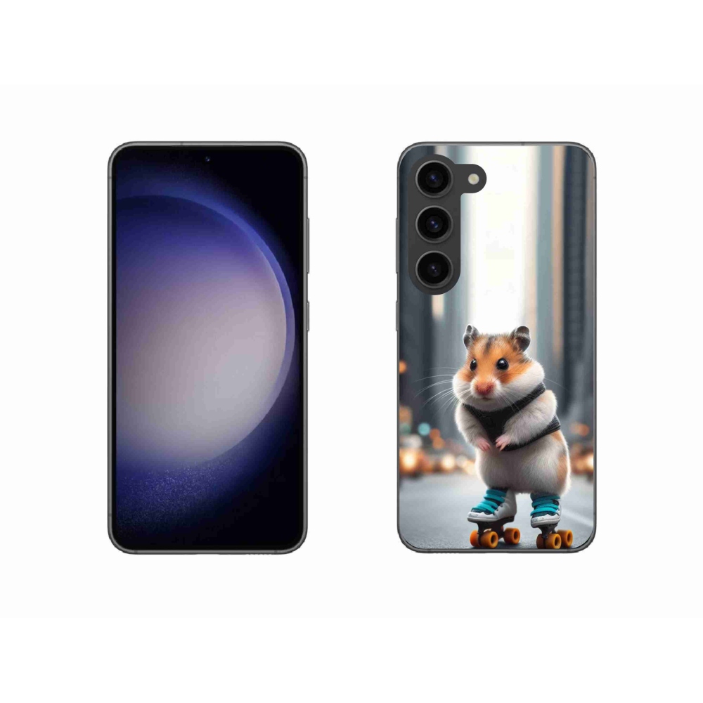 Gelový kryt mmCase na Samsung Galaxy S23 5G - křeček na bruslích