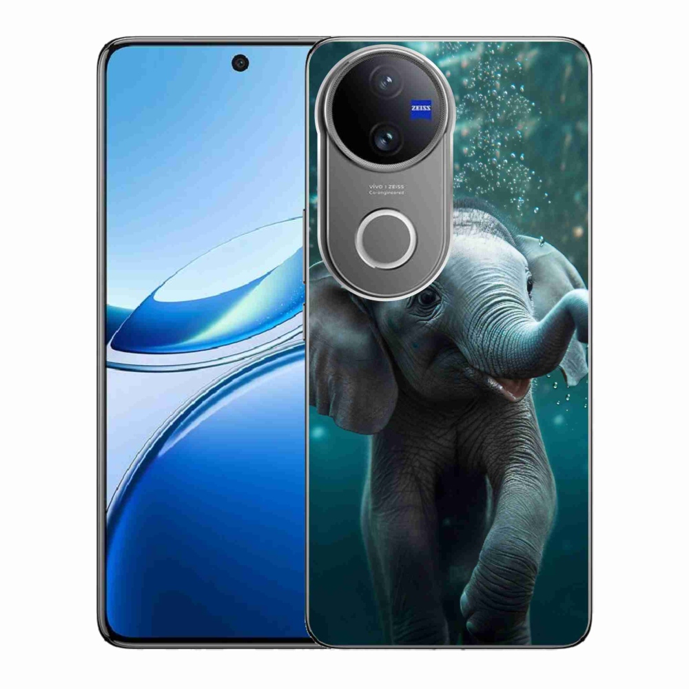 Gelový kryt mmCase na Vivo V50 5G - slůně pod vodou