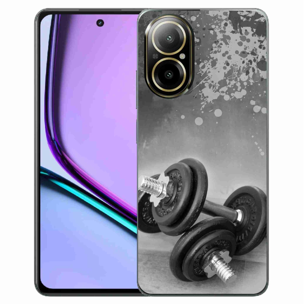 Gelový kryt mmCase na Realme C67 - činky 1