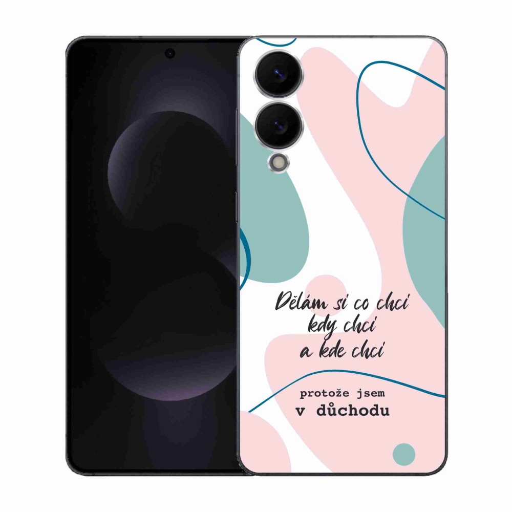 Gelový kryt mmCase na Samsung Galaxy S25 Edge - vtipný text 10 bílé pozadí