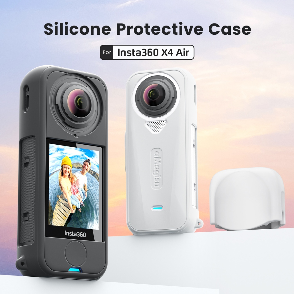 AMAGISN silikonový ochranný obal s krytkou objektivu pro Insta360 X4 Air