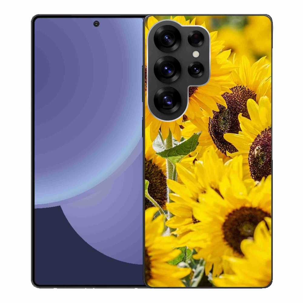 Gelový kryt mmCase na Samsung Galaxy S25 Ultra - slunečnice