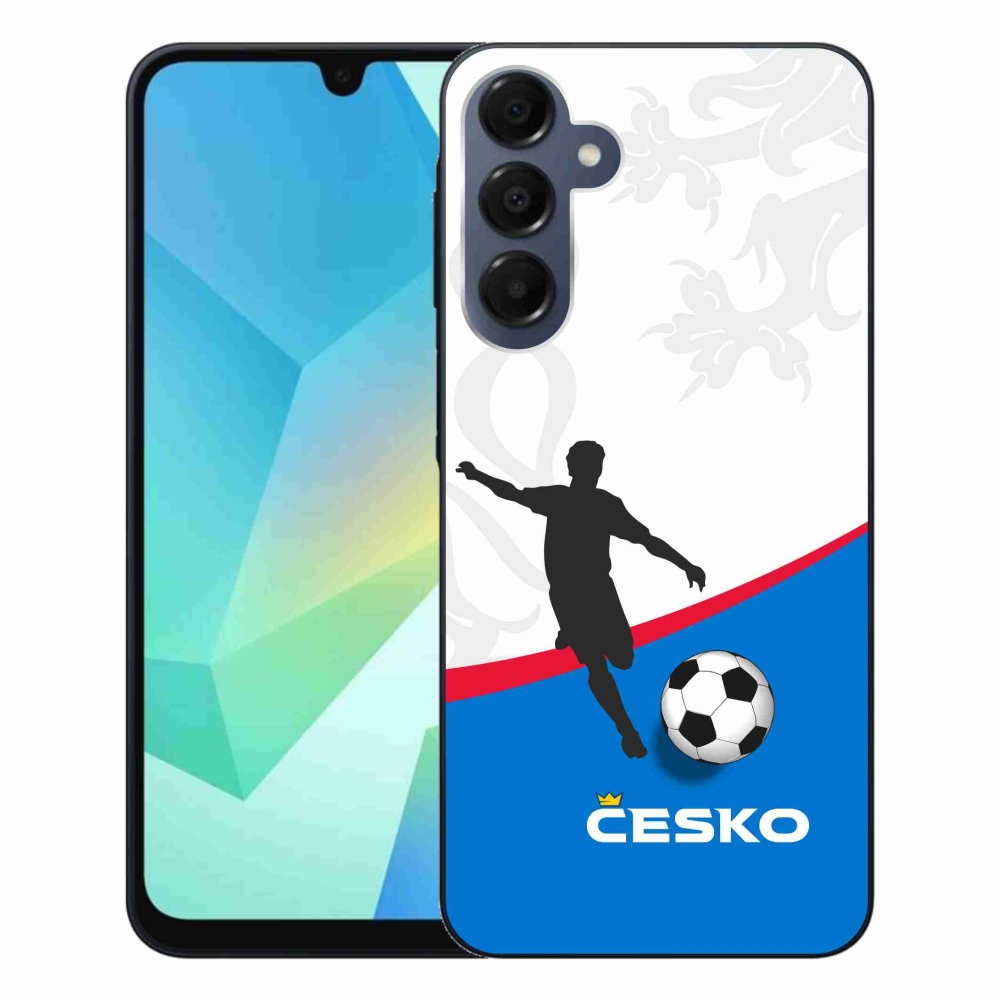Gelový kryt mmCase na Samsung Galaxy A16 4G/5G - fotbal Česko 1