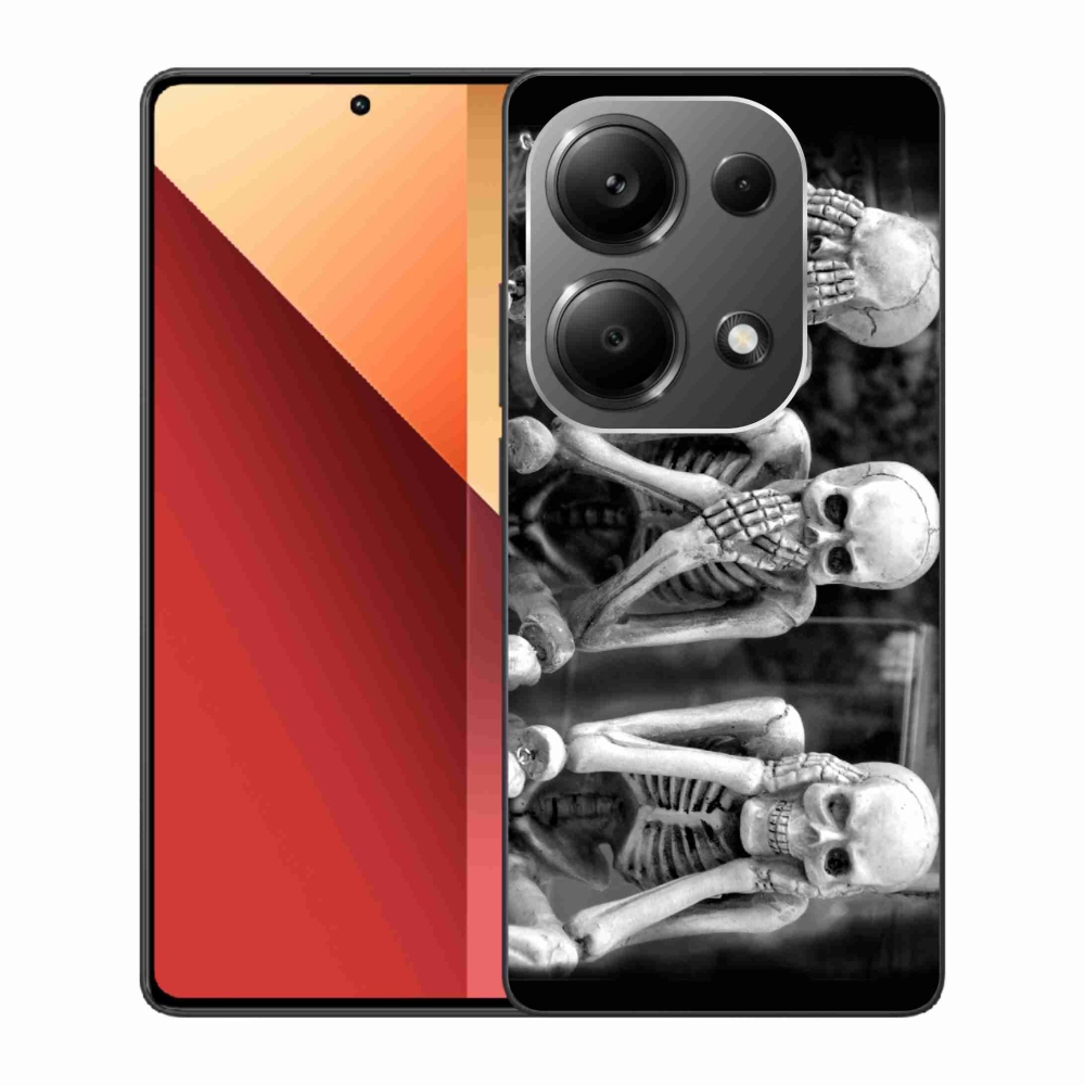 Gelový kryt mmCase na Xiaomi Redmi Note 13 Pro 4G/Poco M6 Pro - kostlivci