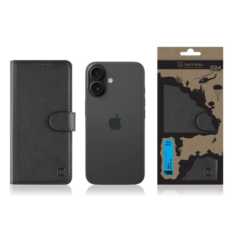 Tactical Field Notes pro Apple iPhone 16 Black