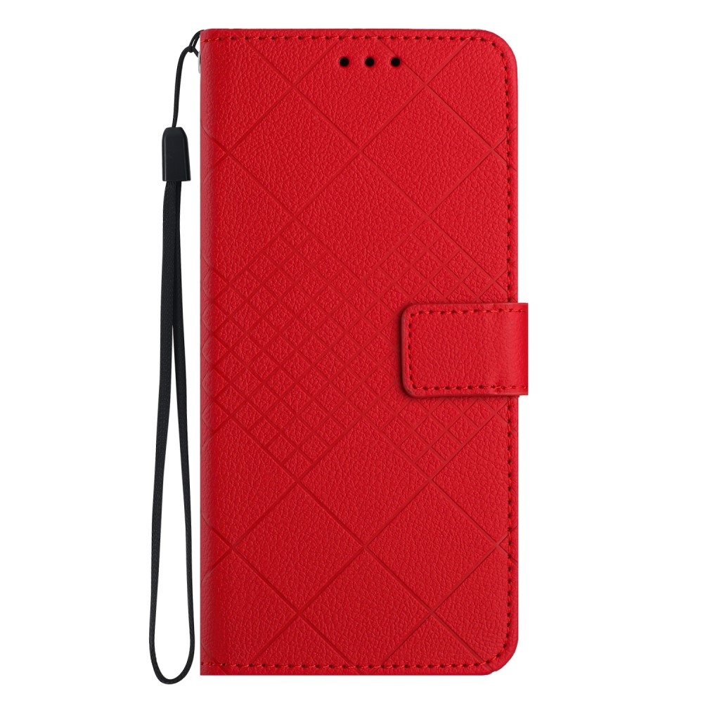 Folio knížkové pouzdro na Xiaomi Redmi A5 (173.45x79.35x8.45mm) - červené