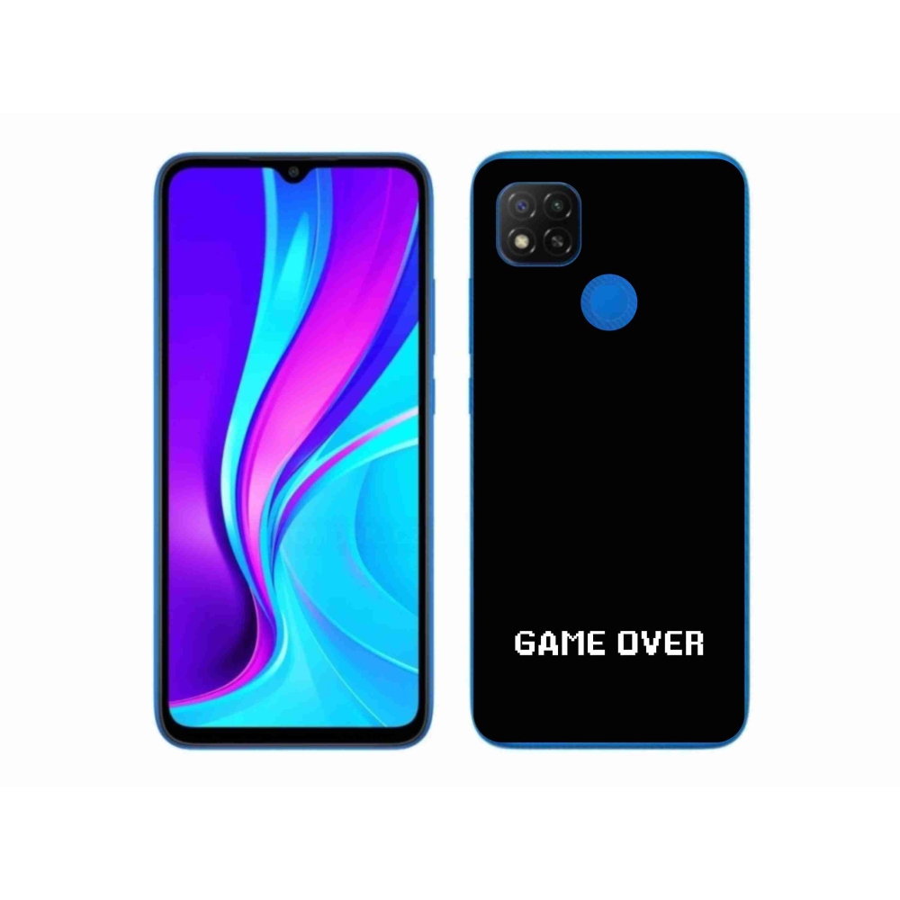 Gelový kryt mmCase na Xiaomi Redmi 9C - game over černé pozadí