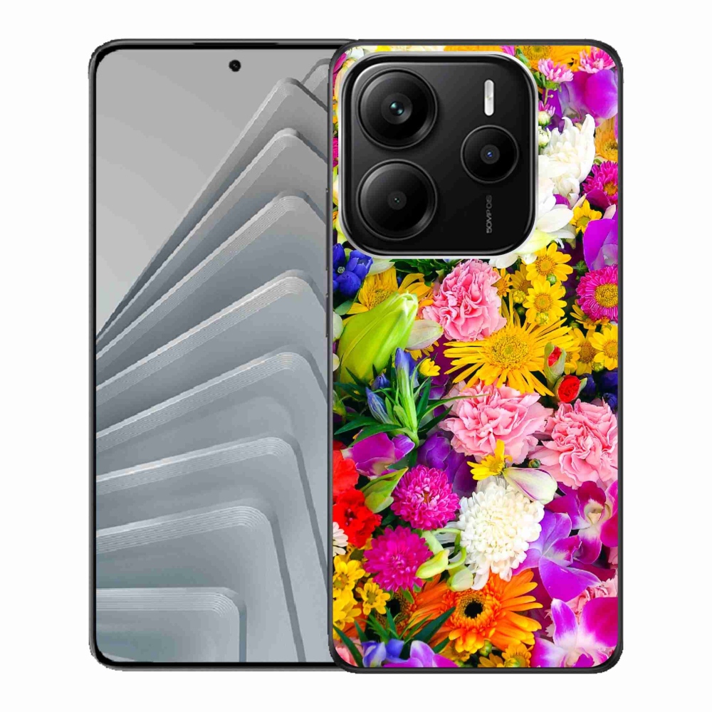 Gelový kryt mmCase na Xiaomi Redmi Note 14 5G - květiny 12