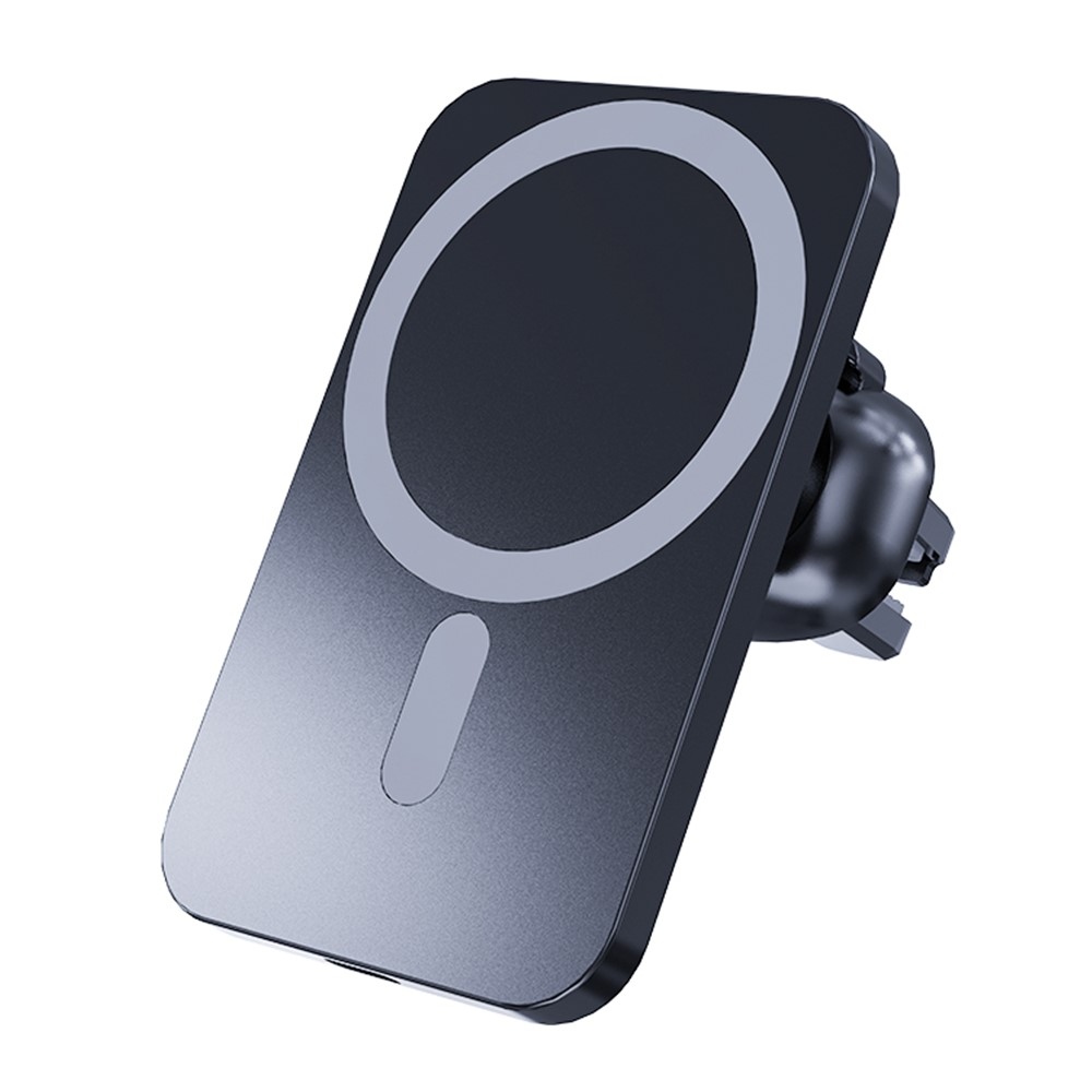 C16 magnetická bezdrátová nabíječka do auta s MagSafe 15W - černá